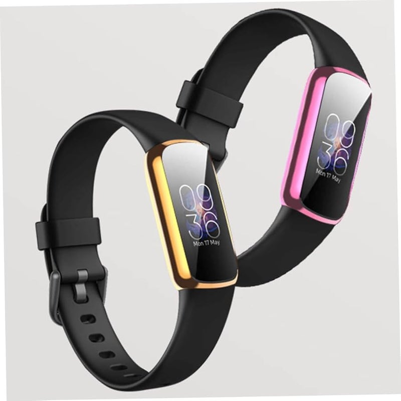 6Pcs TPU Smartwatch Case All Around Protective Screen Cover Gold Silver Pink Rose - Image 2
